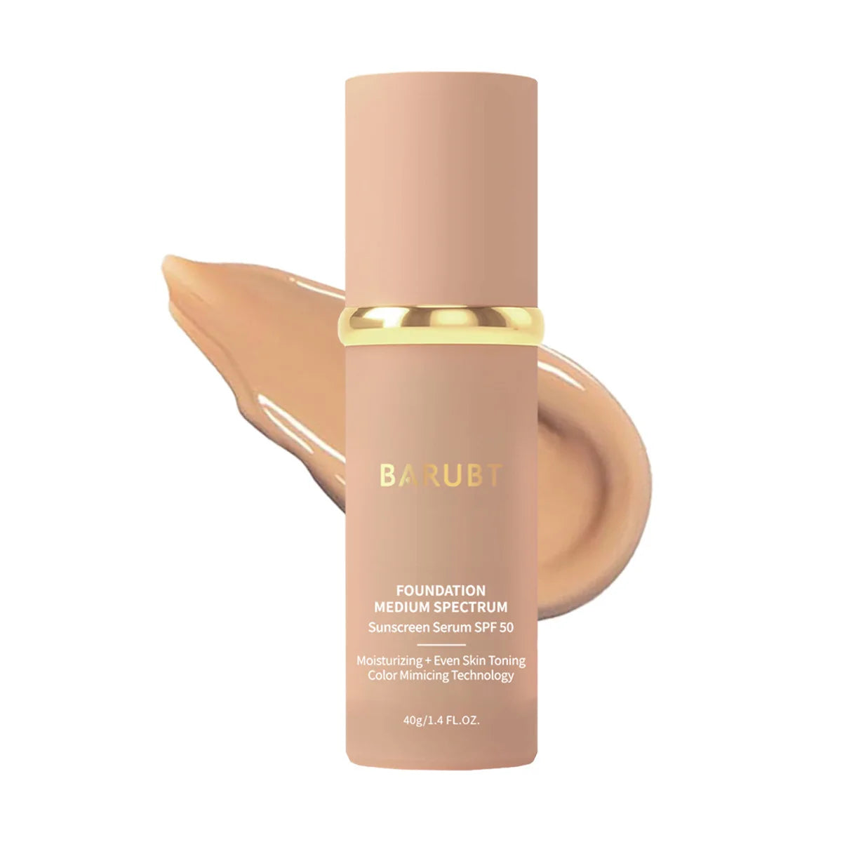 4 in 1 Foundation Liquid Hydrating Medium Full Coverage Concealer SPF 50+ Longwearing Waterproof Foundation Natural Face Makeup