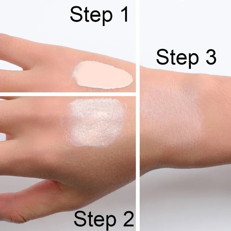 4 in 1 Foundation Liquid Hydrating Medium Full Coverage Concealer SPF 50+ Longwearing Waterproof Foundation Natural Face Makeup