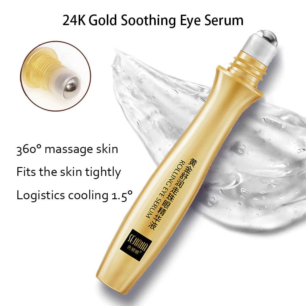 24K Gold Radiance Treatment Set – Anti-Aging Face Serum and Eye Cream ✨